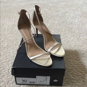Banana Republic Gold Strappy Heels for Women